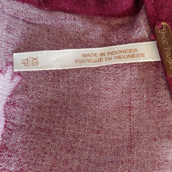 Free People Say you Love Me high neck keyhole in front & open back with sash  XS - Picture 13 of 14